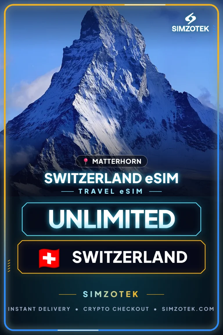 eSIM Švýcarsko – neomezená data