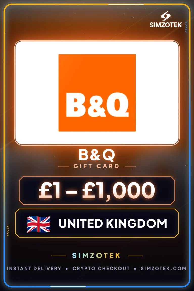 B&Q Gift Card (United Kingdom)