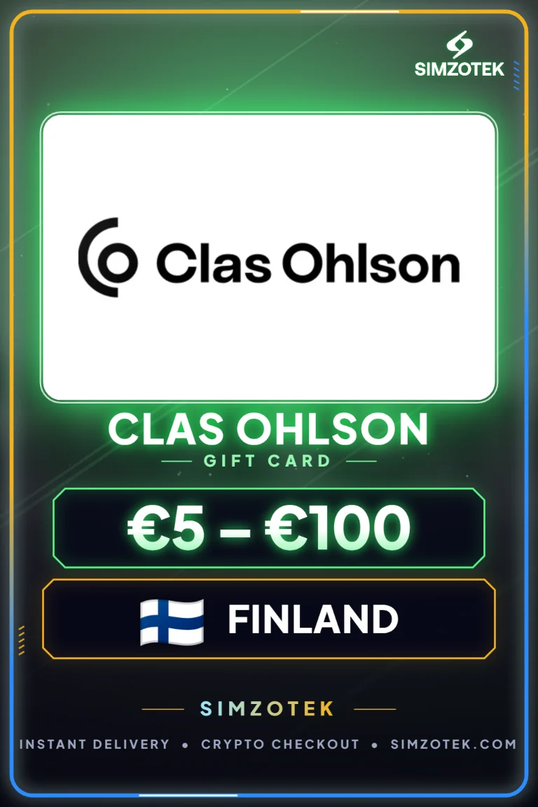 Tarjeta de regalo Clas Ohlson (Finlandia)
