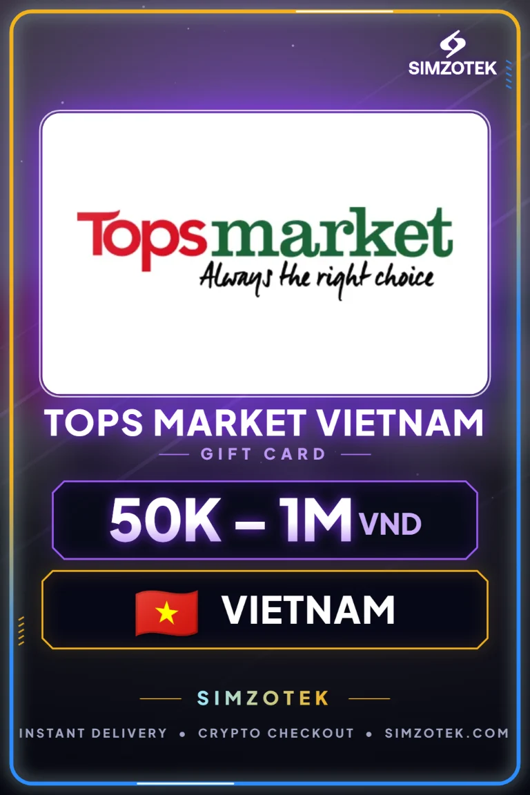 Karta podarunkowa Tops Market Vietnam (Wietnam)