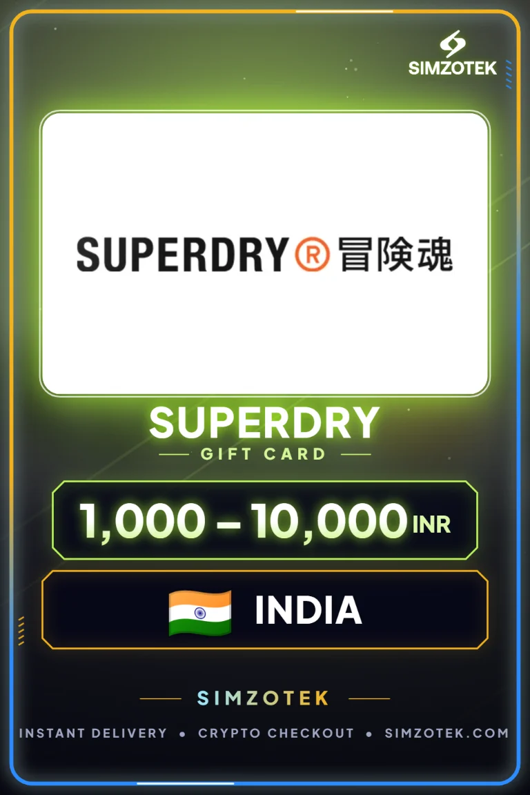 Superdry 기프트카드 (인도)