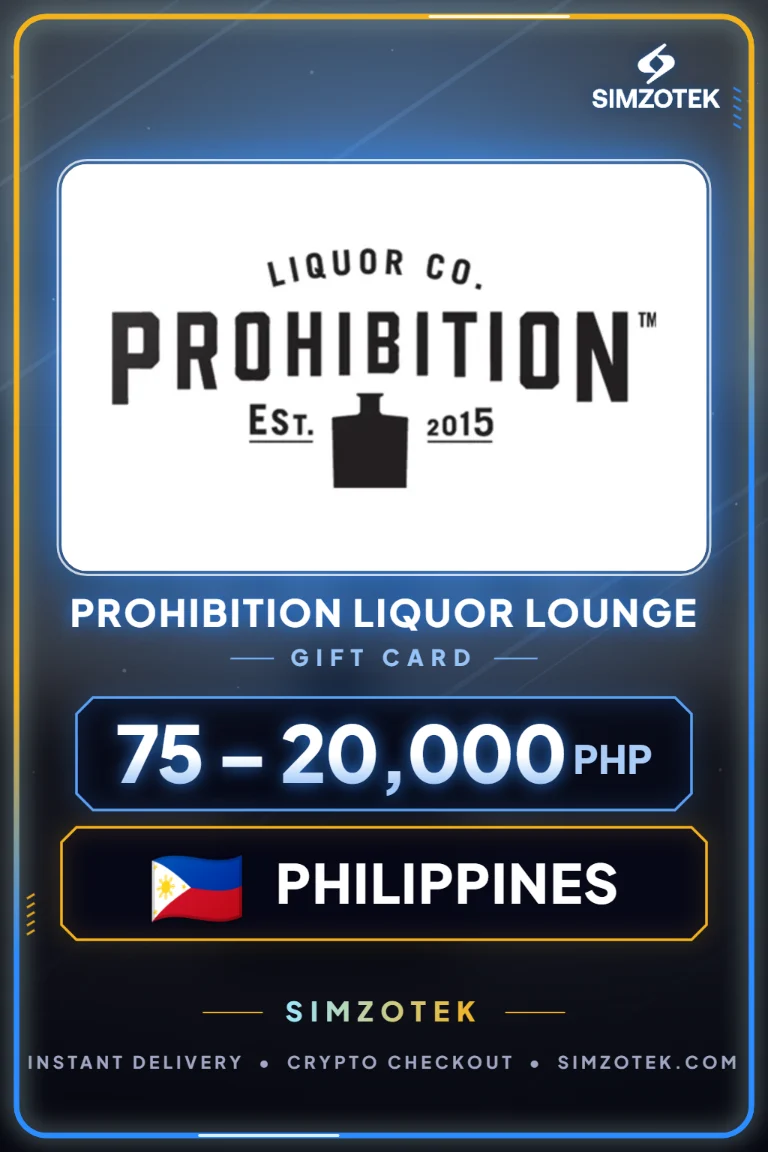 Dárková karta Prohibition Liquor Lounge (Filipíny)