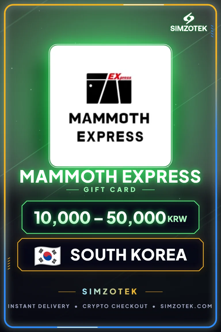 Mammoth Express Geschenkkarte (Südkorea)