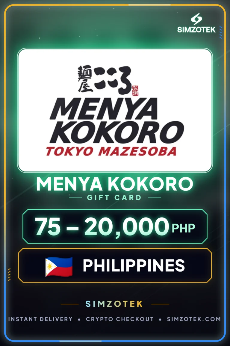 Menya Kokoro Gift Card (Philippines)