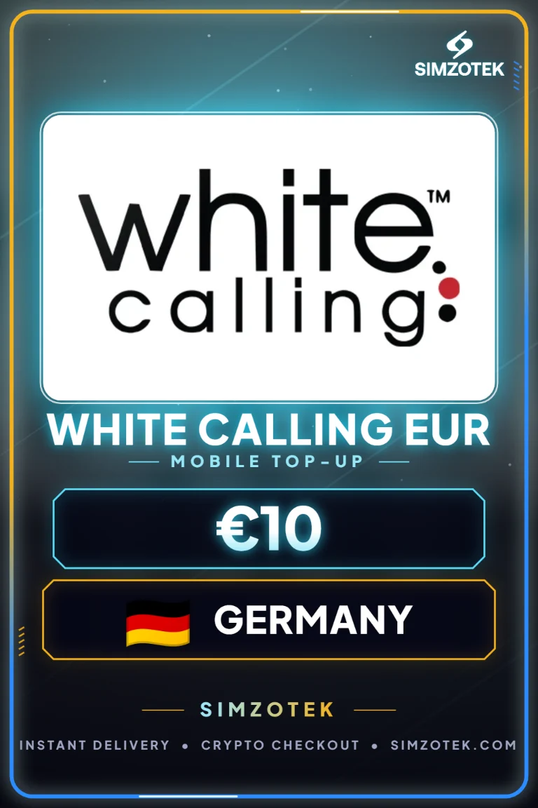 บัตรเติมเงิน White Calling EUR (เยอรมนี)