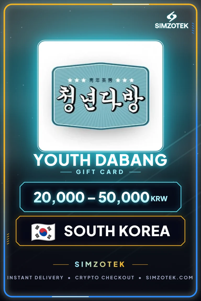 Carta regalo Youth Dabang (Corea del Sud)