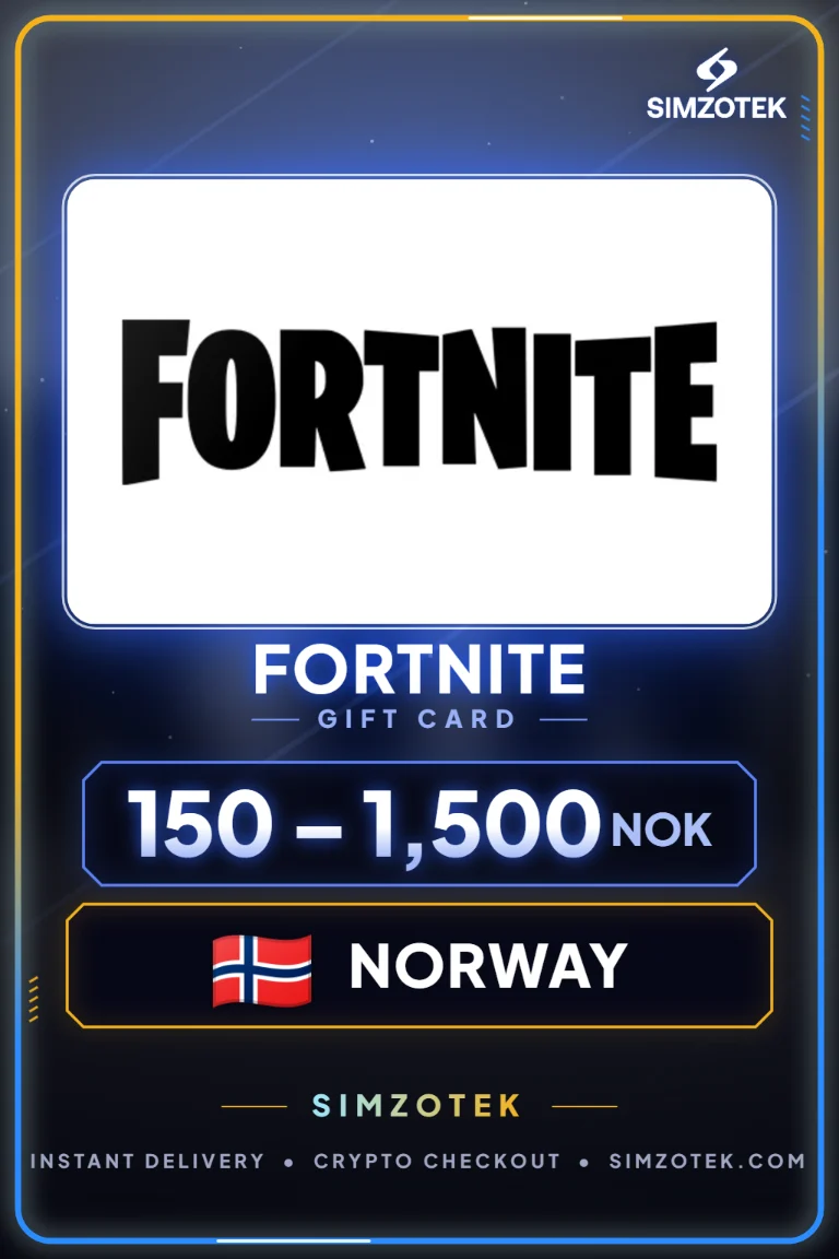 บัตรของขวัญ Fortnite (นอร์เวย์)