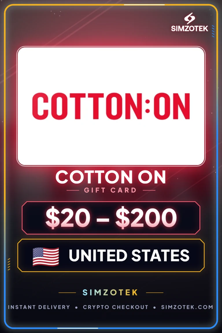 بطاقة هدايا Cotton On (الولايات المتحدة)