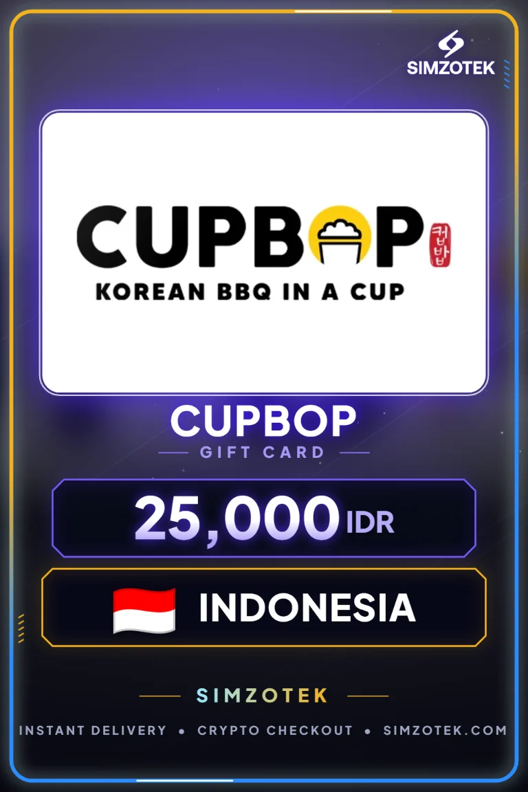 บัตรของขวัญ Cupbop (อินโดนีเซีย)