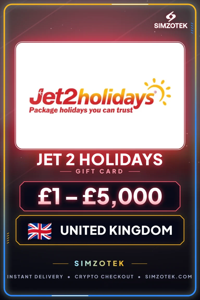 Jet 2 Holidays Gift Card (United Kingdom)