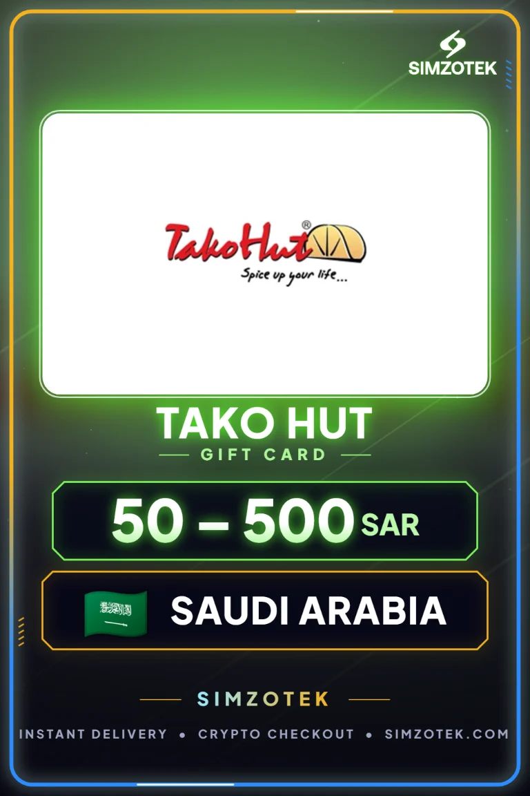 Carta regalo Tako Hut (Arabia Saudita)