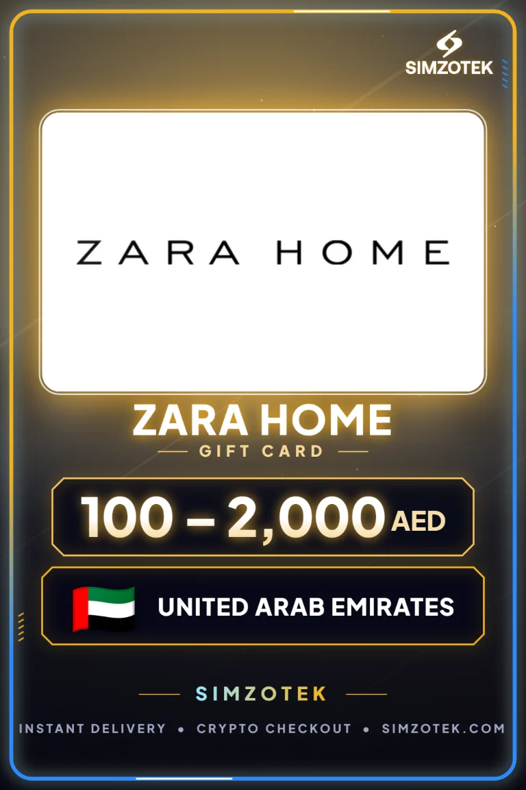 Dárková karta Zara Home (Spojené arabské emiráty)