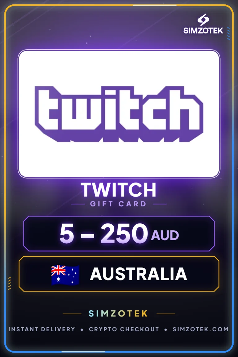 Carta regalo Twitch (Australia)