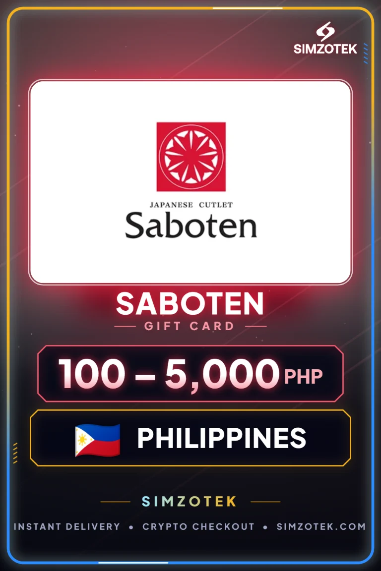 Saboten Gift Card (ຟິລິບປິນ)