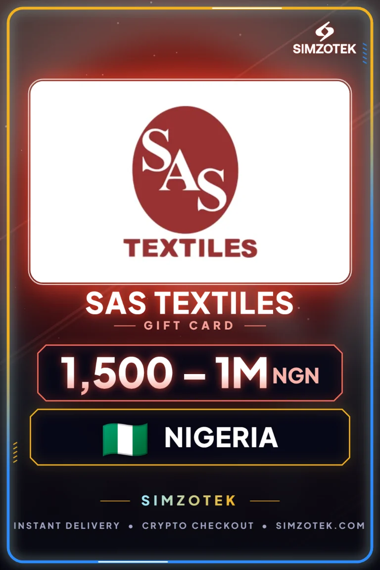 SAS Textiles Gift Card (Nigeria)