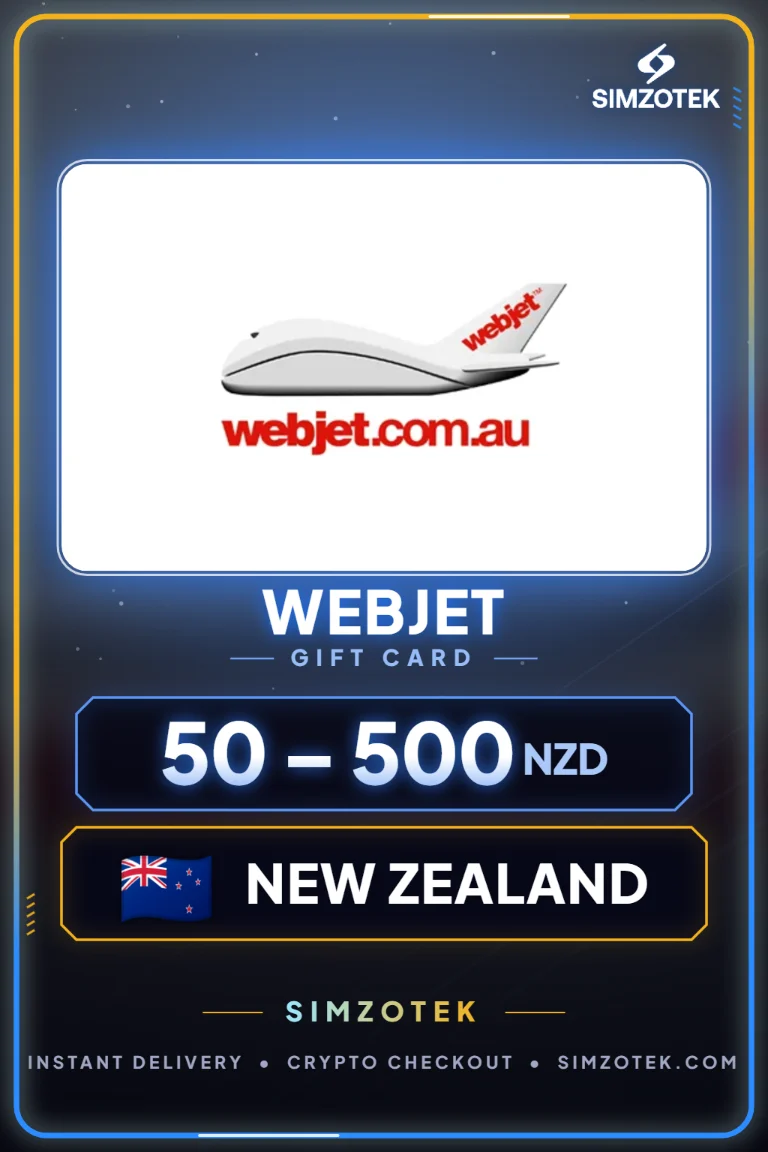 Dárková karta Webjet (Nový Zéland)