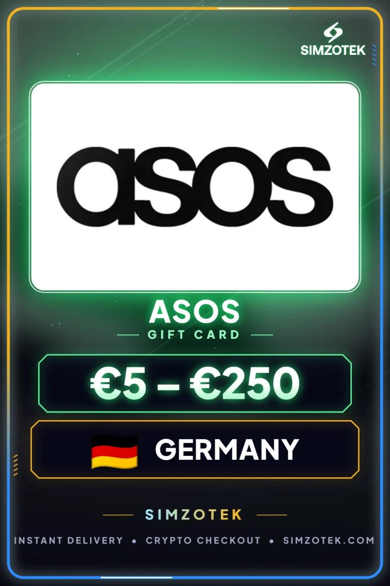 บัตรของขวัญ Asos (เยอรมนี)