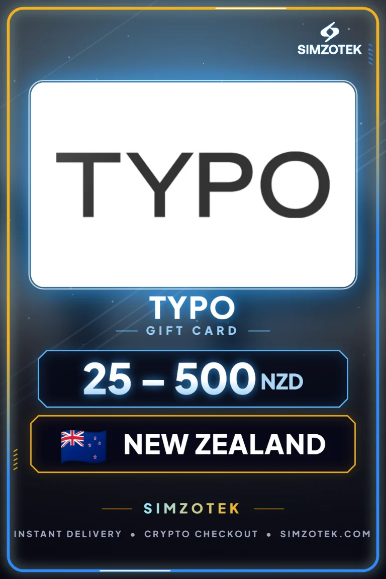 Typo 기프트카드 (뉴질랜드)