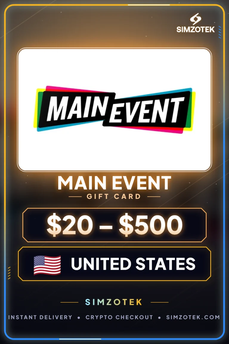 Main Event ギフトカード (アメリカ合衆国)