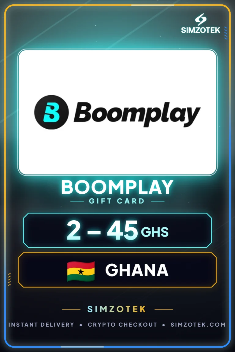 Подарок картичка Boomplay (Гана)