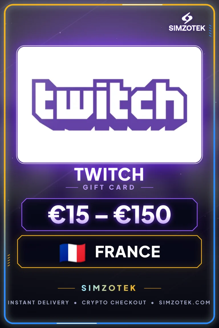 Twitch 기프트카드 (프랑스)