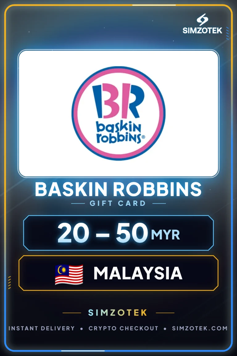 Dárková karta Baskin Robbins (Malajsie)