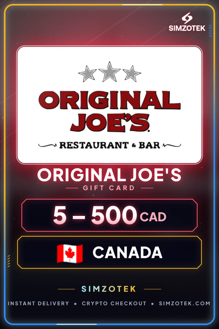 Dárková karta Original Joe's (Kanada)
