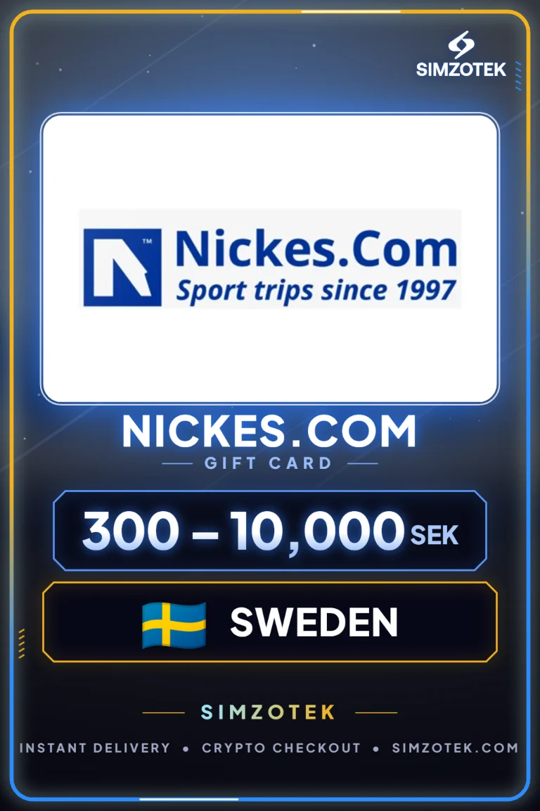 Nickes.com Geschenkkarte (Schweden)