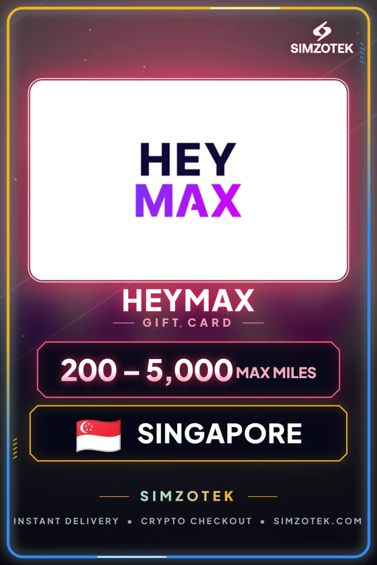 Dárková karta HeyMax (Singapur)