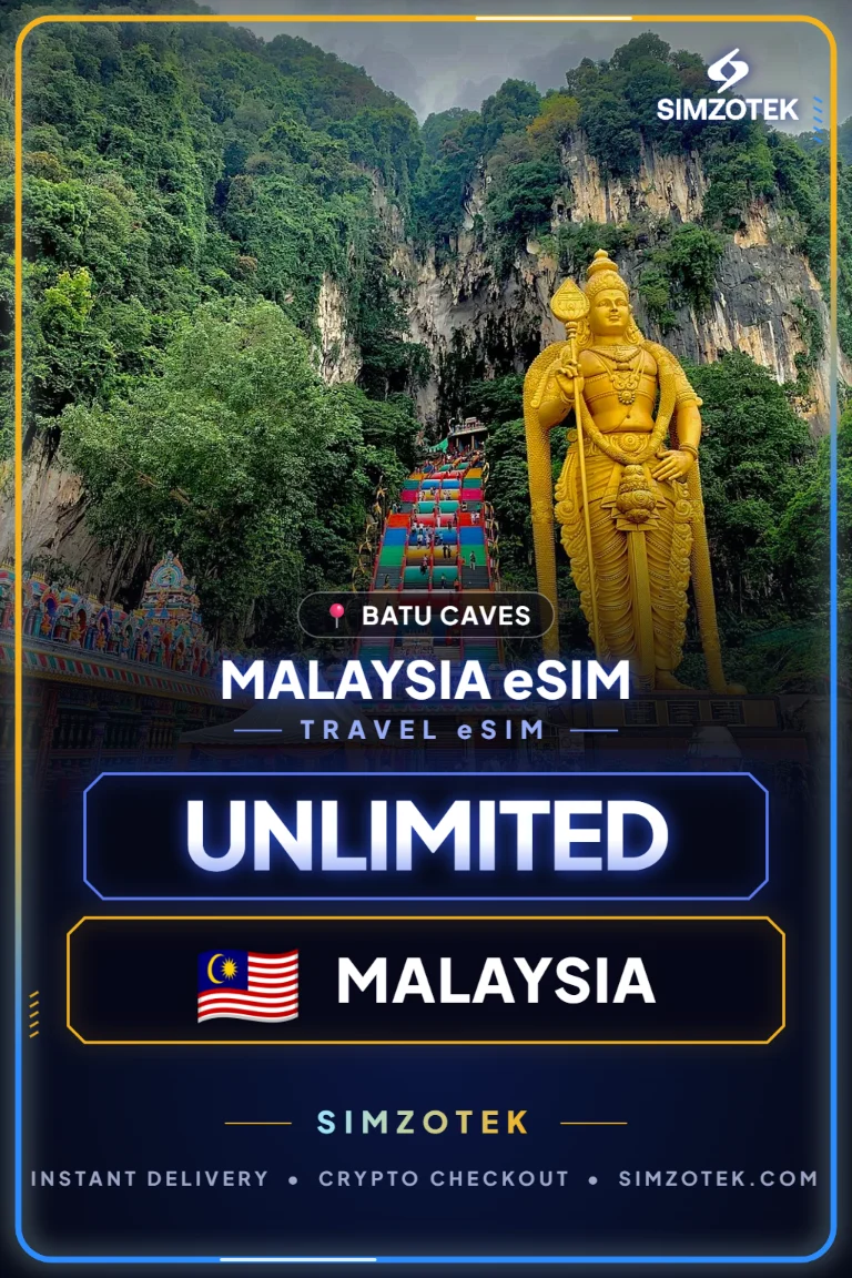 Malaysia eSIM – Unbegrenztes Datenvolumen