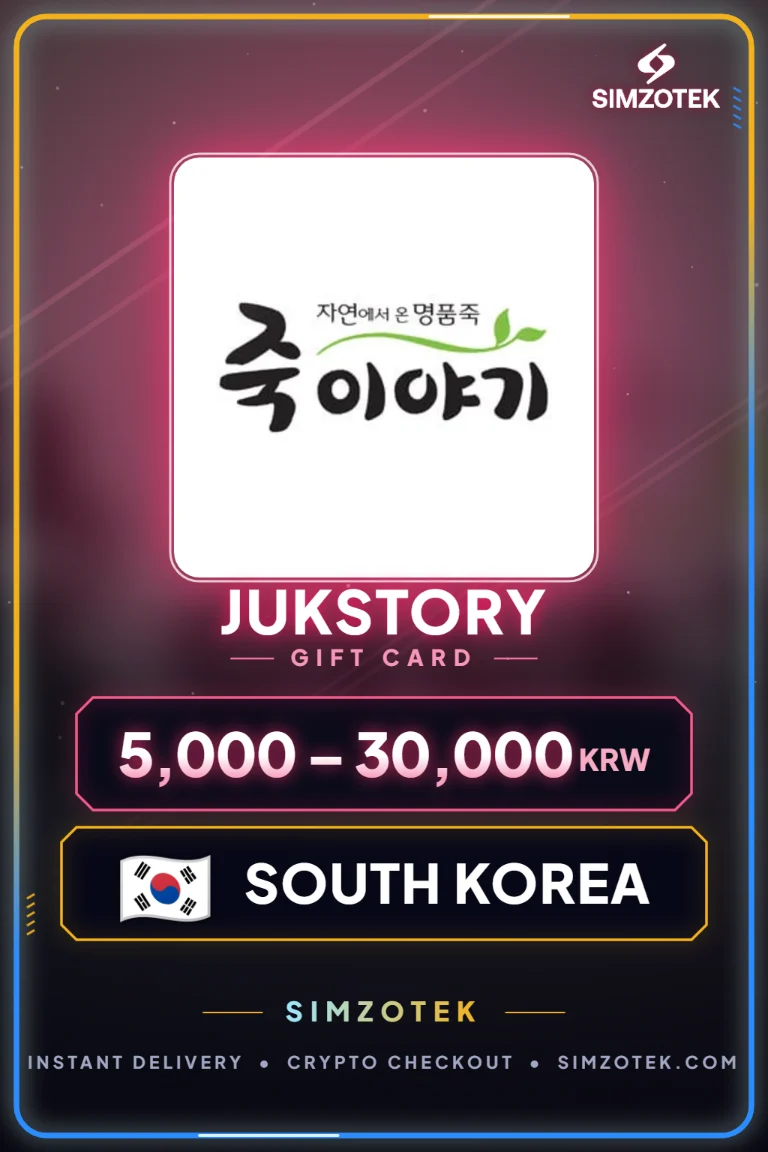 Dárková karta Jukstory (Jižní Korea)