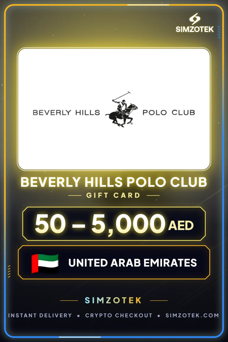 Tarjeta de regalo Beverly Hills Polo Club (Emiratos Árabes Unidos)