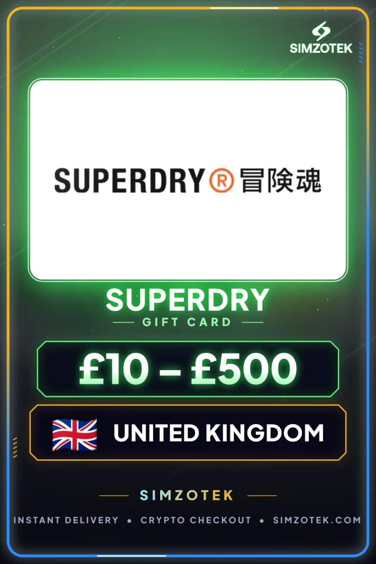 Card cadou Superdry (Regatul Unit)