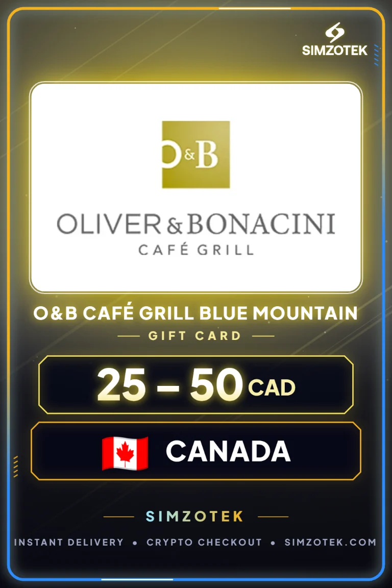 Поклон картица O&B Café Grill Blue Mountain (Канада)