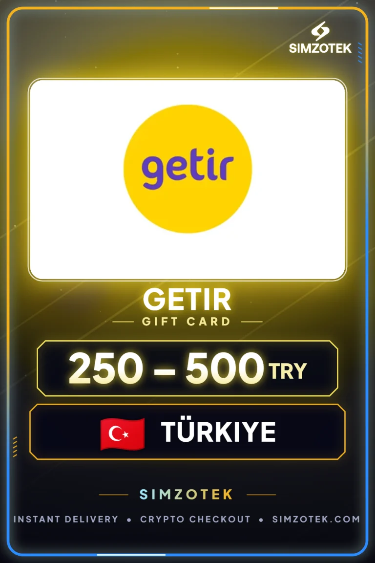 บัตรของขวัญ Getir (ตุรกี)