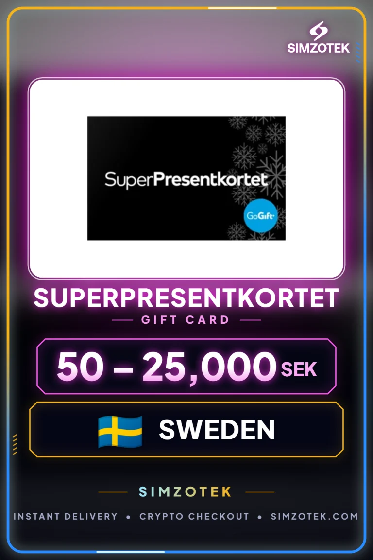 บัตรของขวัญ SuperPresentkortet (สวีเดน)