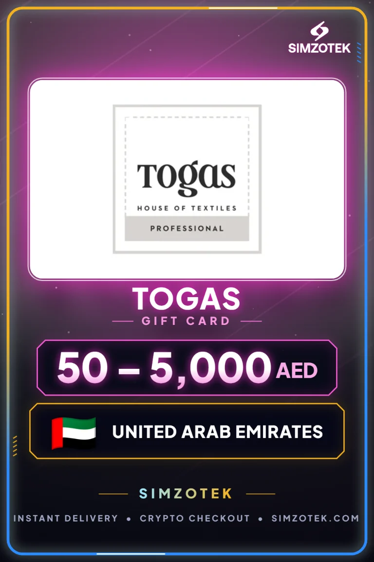 Togas 기프트카드 (아랍에미리트)