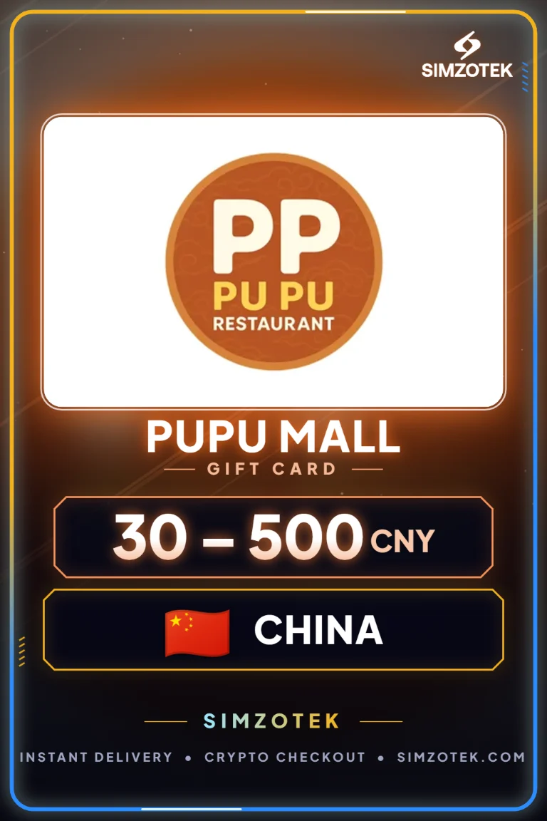 Karta podarunkowa Pupu Mall (Chiny)