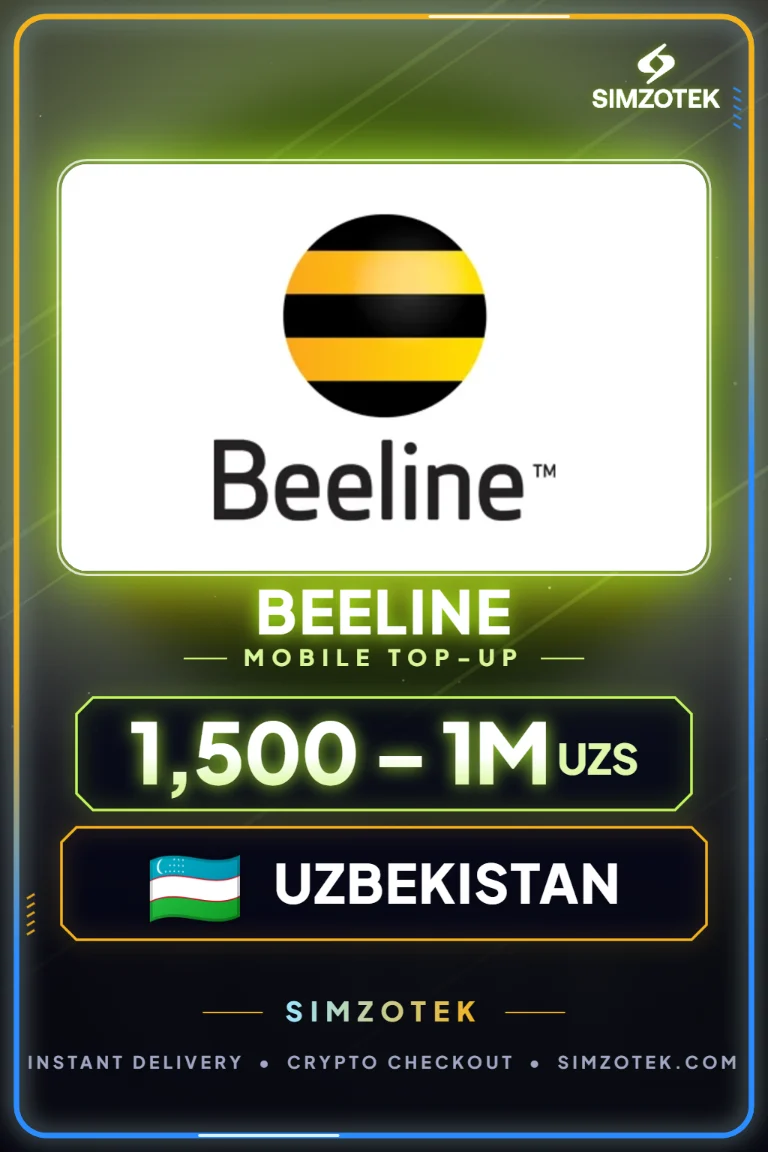 Beeline Mobile Top-Up (우즈베키스탄)