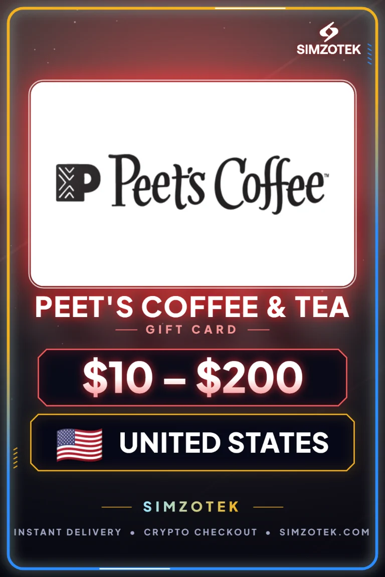 Karta podarunkowa Peet's Coffee & Tea (Stany Zjednoczone)