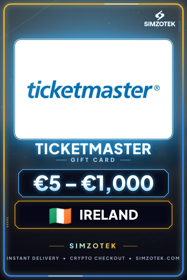 Ticketmaster 기프트카드 (아일랜드)