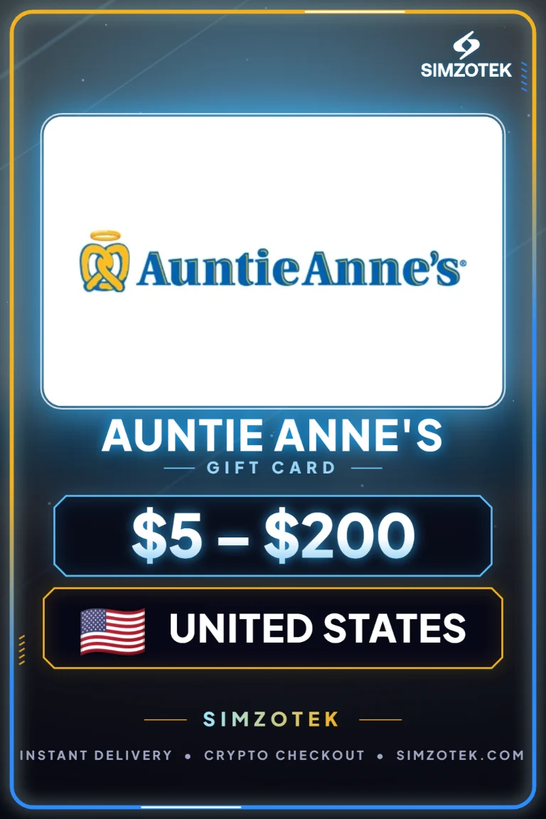 Dárková karta Auntie Anne's (Spojené státy)