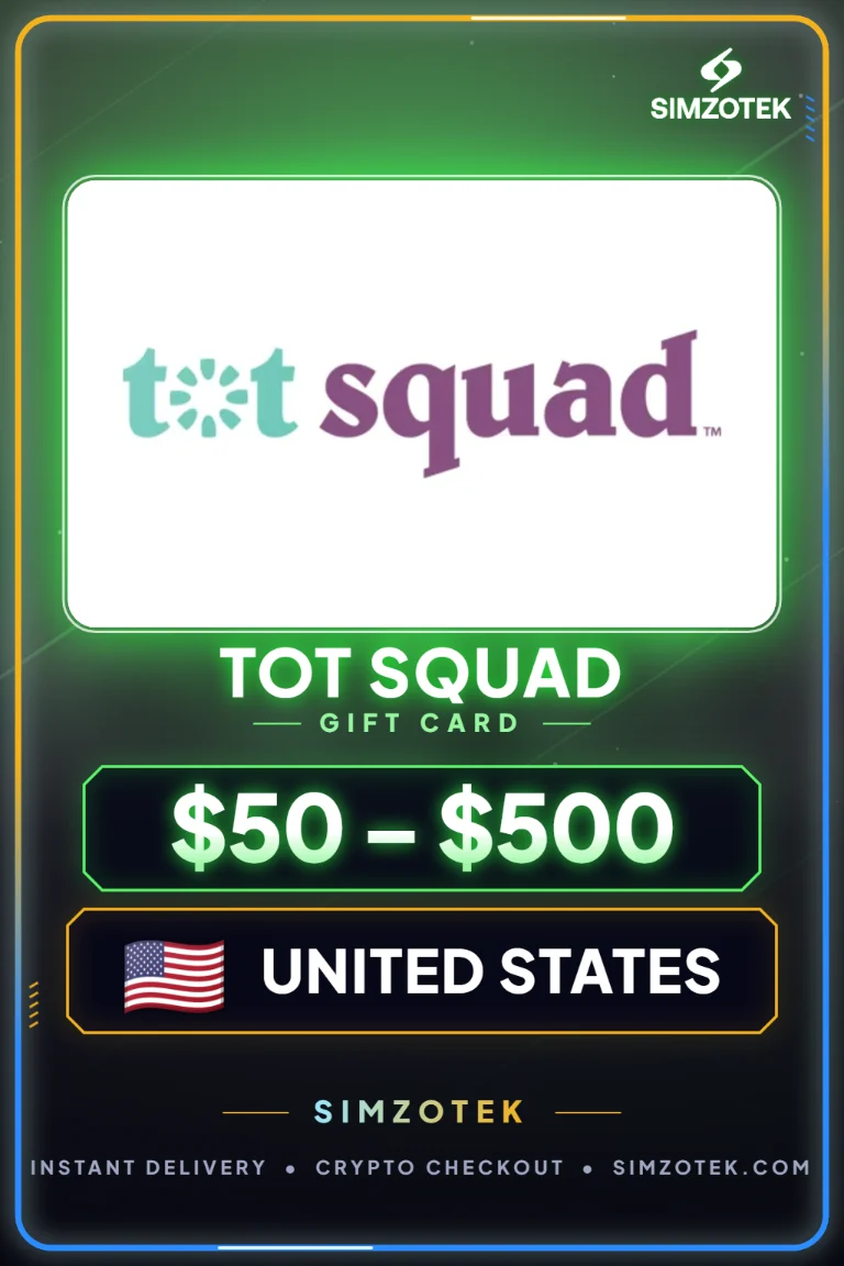Tot Squad dovanų kortelė (Jungtinės Valstijos)