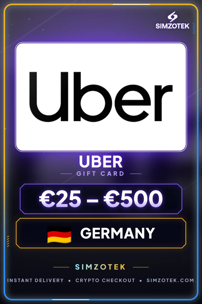 Uber dovanų kortelė (Vokietija)