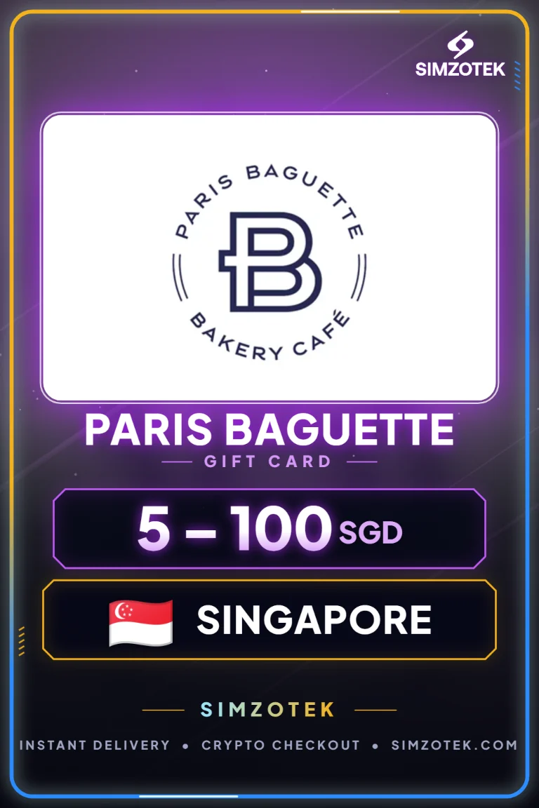 Karta podarunkowa Paris Baguette (Singapur)