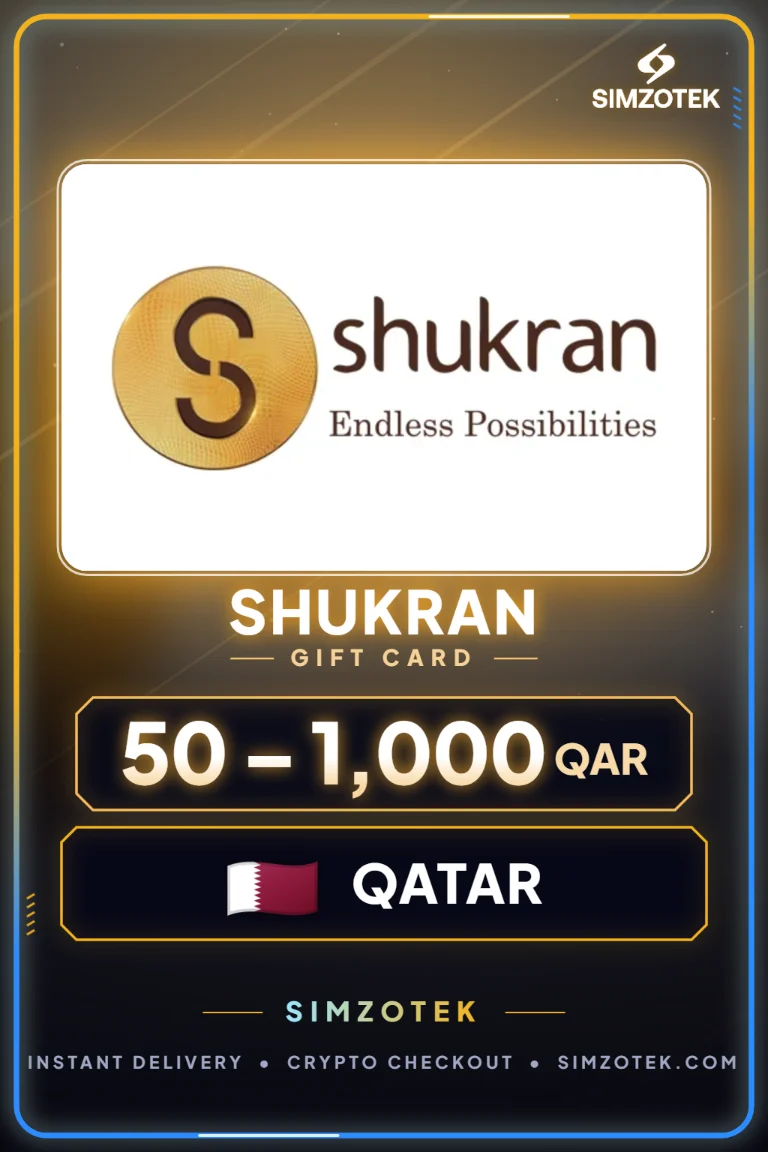 Thẻ quà tặng Shukran (Qatar)