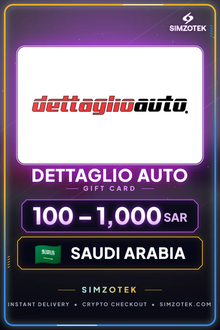 Dettaglio Auto Gift Card (Saudi Arabia)
