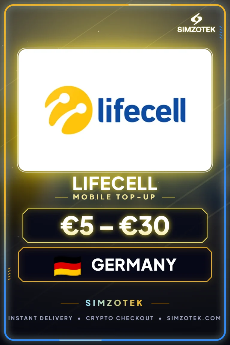 Lifecell Prepaid Credit (Vokietija)