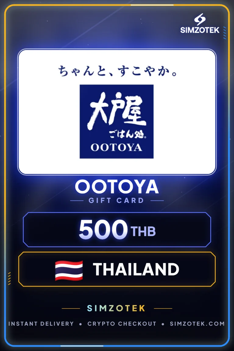 Carta regalo OOTOYA (Thailandia)
