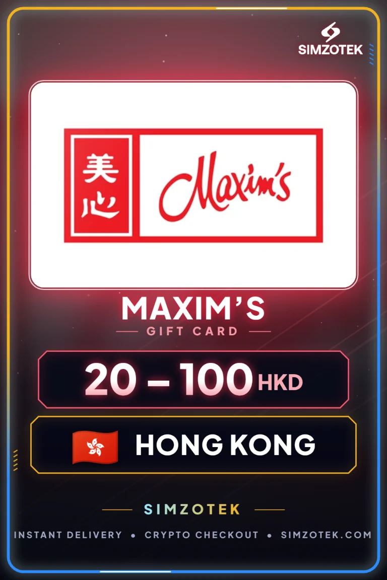 Dárková karta Maxim’s (Hong Kong)
